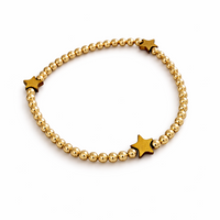 14K Gold Filled Star Eternity Bracelet 3mm