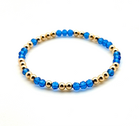 14K Gold Filled + Royal Crystals Bracelet