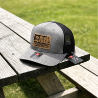 250 USA Leather Patch Richardson Hat Gray