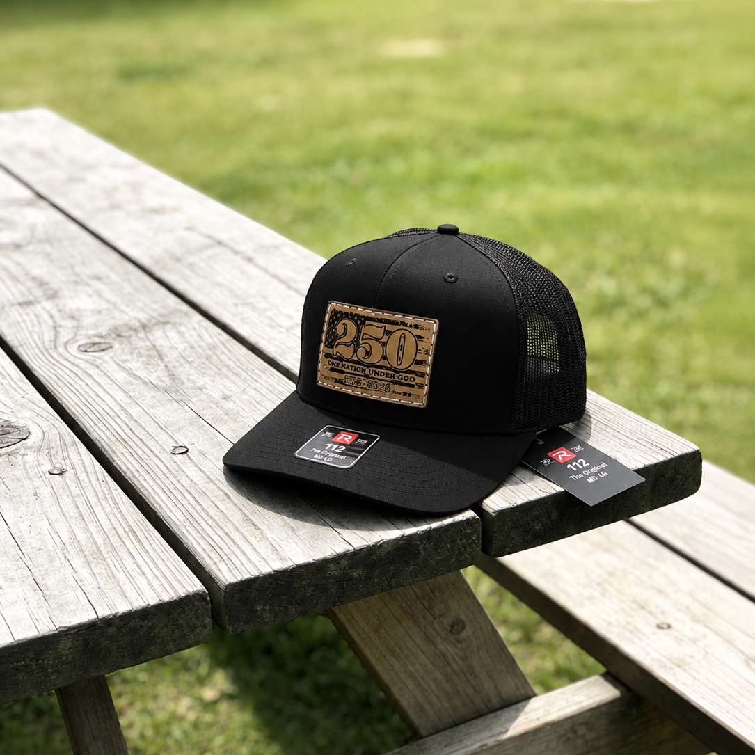 250 USA Leather Patch Richardson Hat