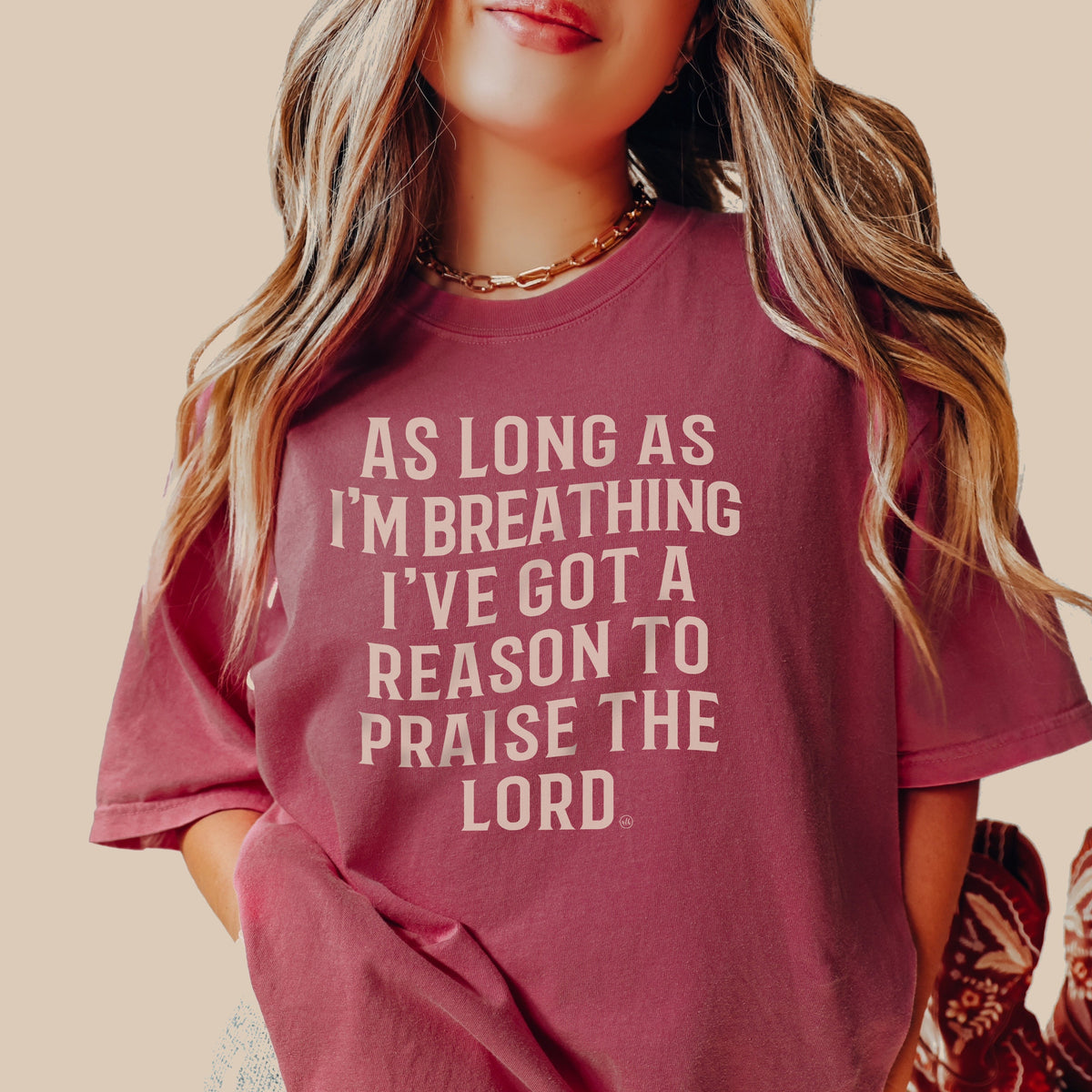 As Long As I'm Breathing I Will Praise Christian Tee