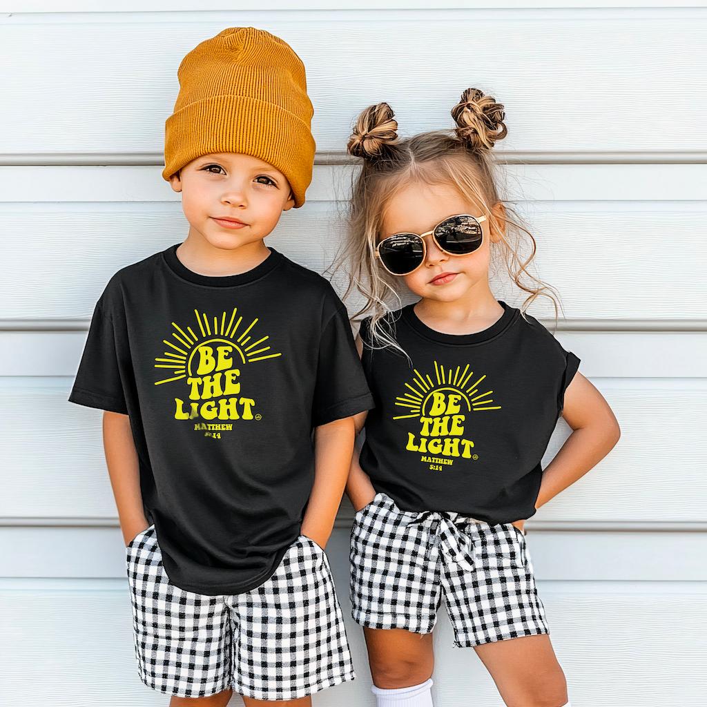 Be The Light Kids Christian Graphic Tee