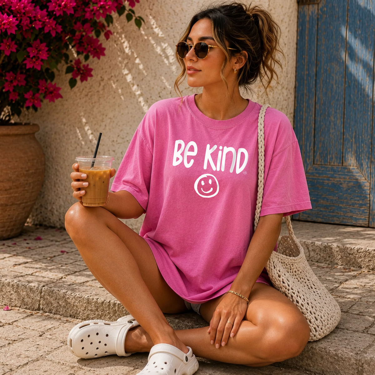 Be Kind Smiley Graphic Tee