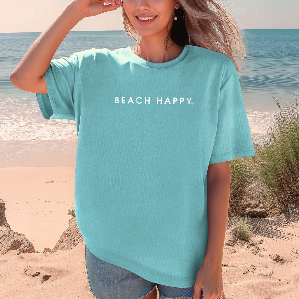 Beach Happy Comfort Colors Short Sleeve T-Shirt