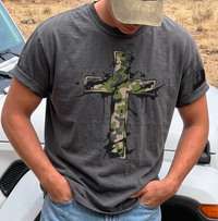 Camo Cross Graphic Tee