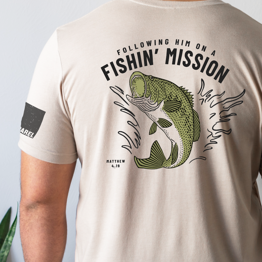 Fishin' Mission Christian Graphic Tee