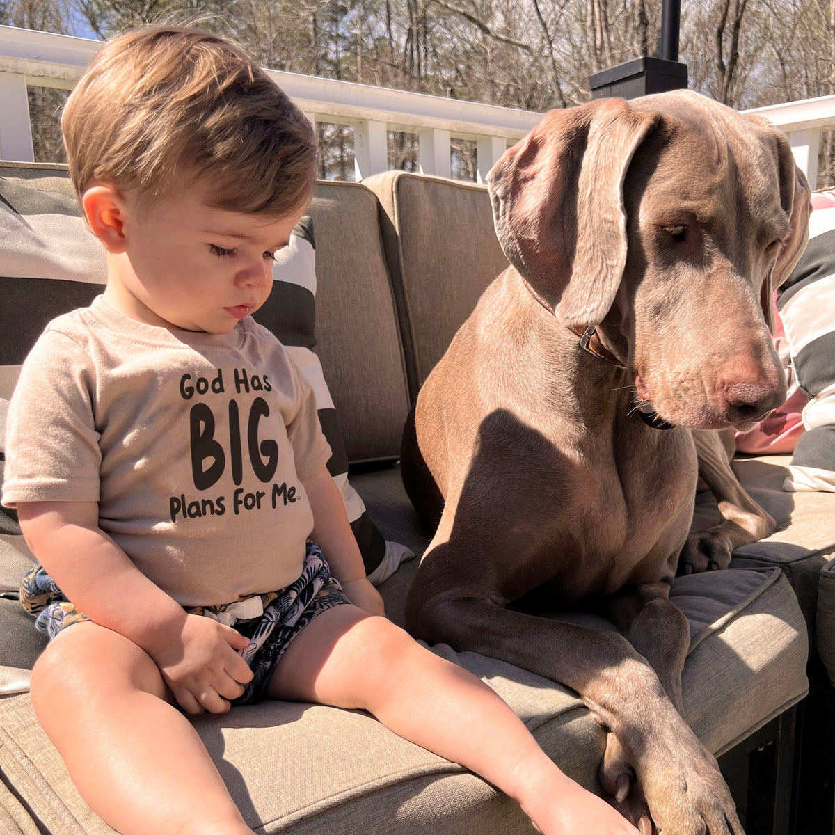 God has BIG plans for me Kid's Christian Graphic Tee