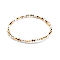 14K Gold Filled + Pearls Bracelet 3mm