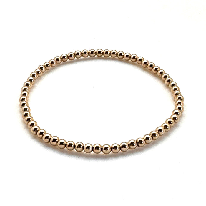 14K Gold Filled Eternity Bracelet 3mm