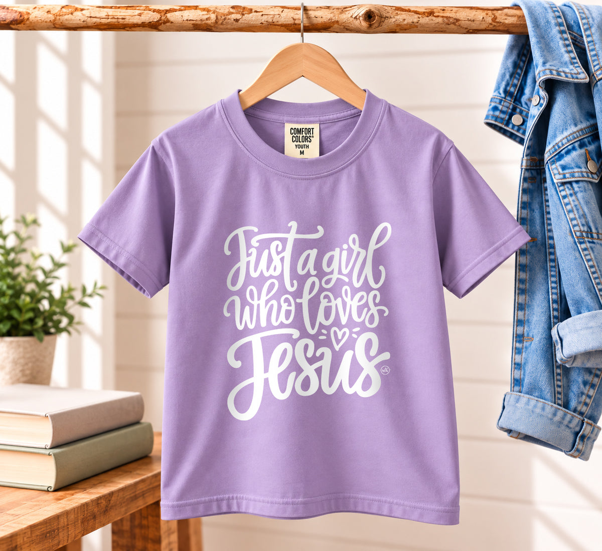 Just A Girl Who Loves Jesus Youth Tee