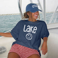 Lake Smiley Graphic Tee