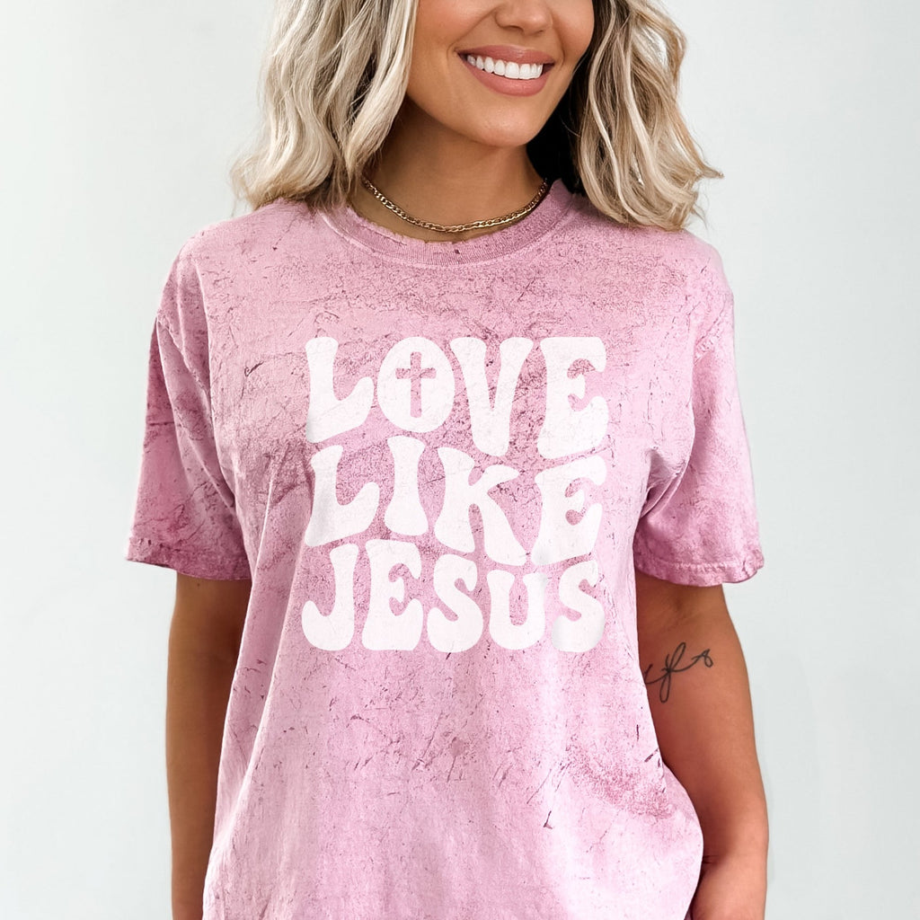 Love Like Jesus Comfort Color Color Blast Christian T-Shirt