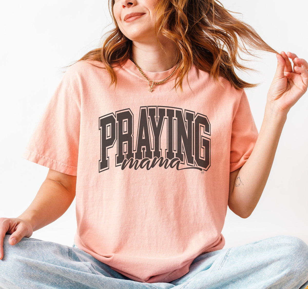 Praying Mama Christian Tee