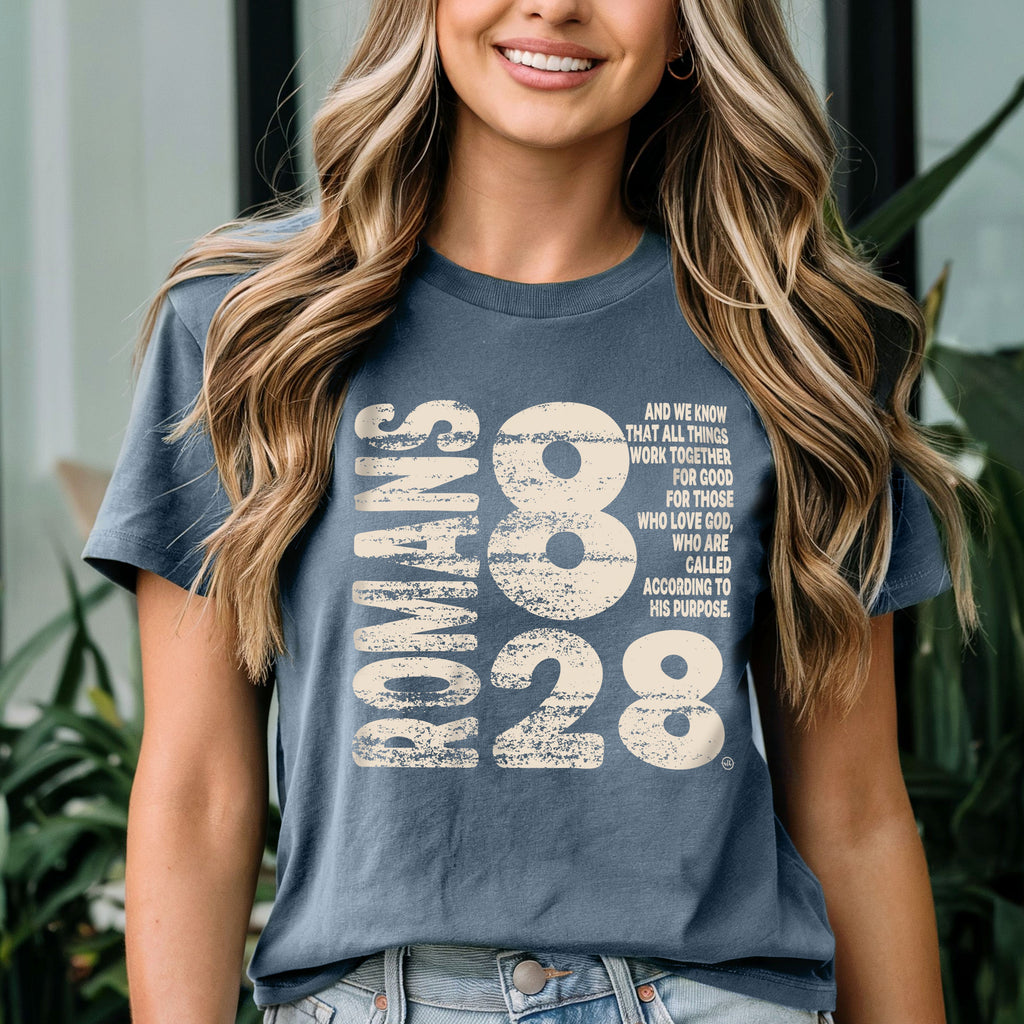 Romans 8:28 Christian Tee