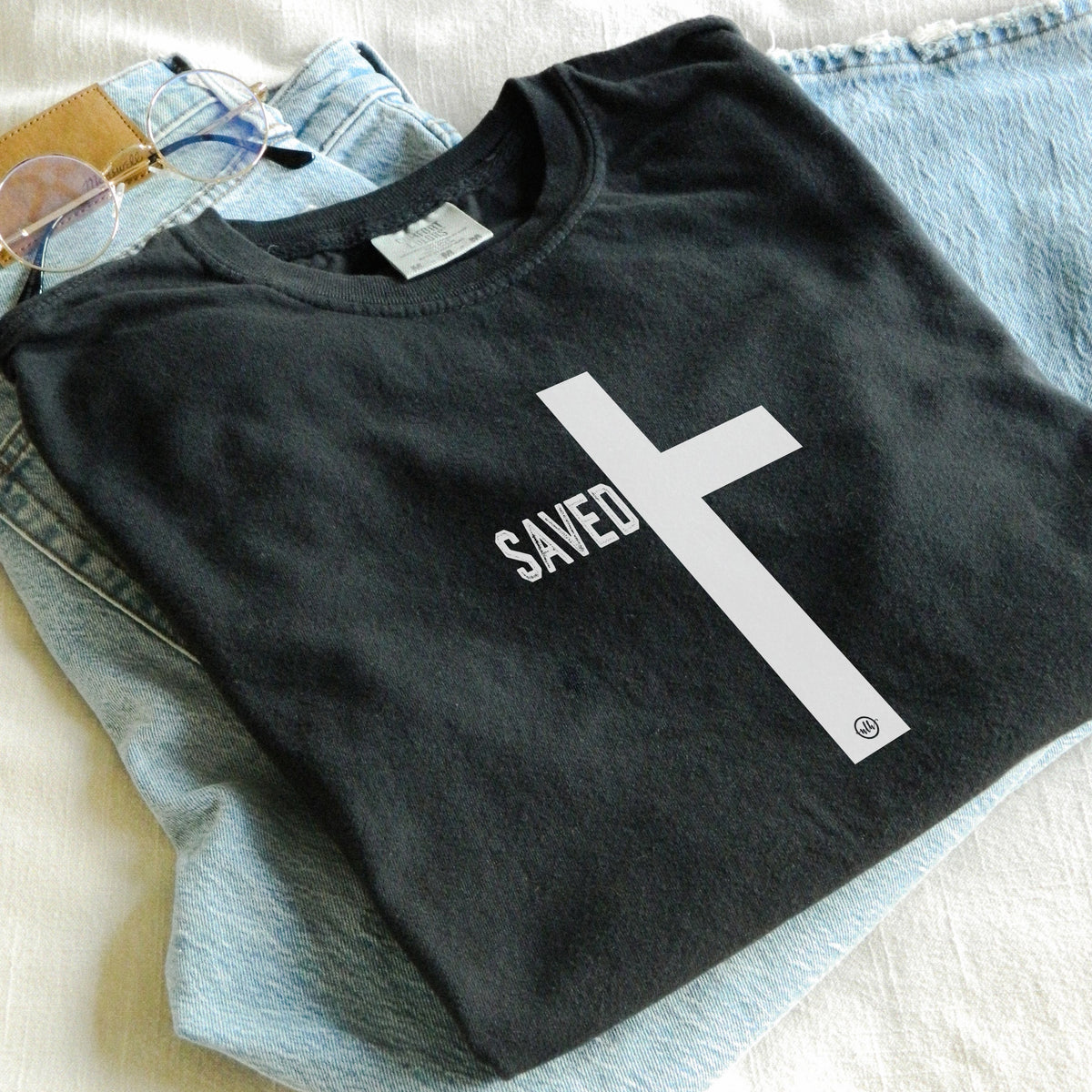 Saved Cross Christian Tee