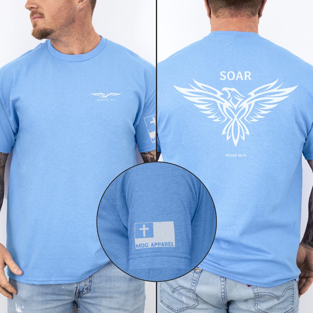 Mount Up and Soar Christian Graphic T-Shirt