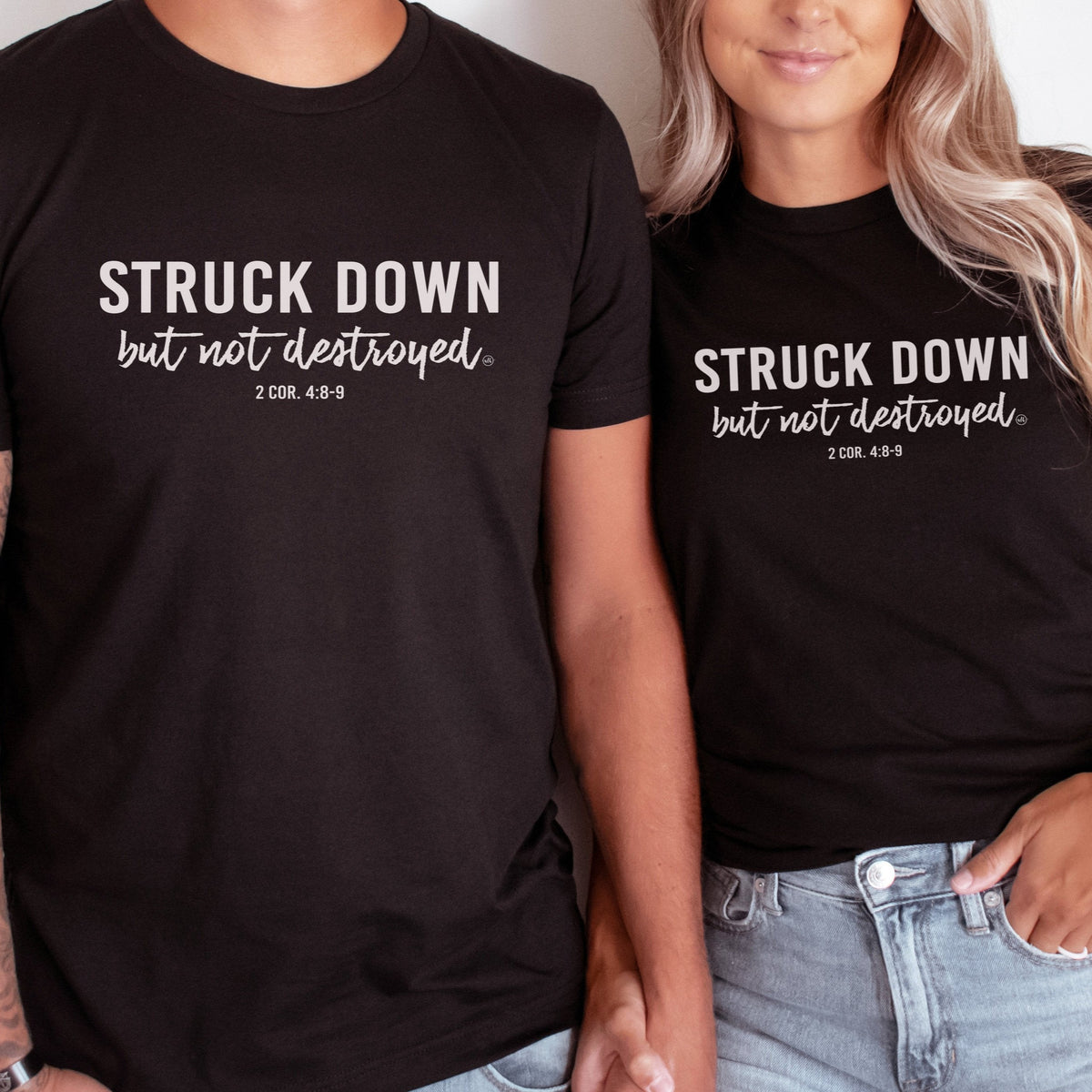 Struck Down But Not Destroyed Faith Tee
