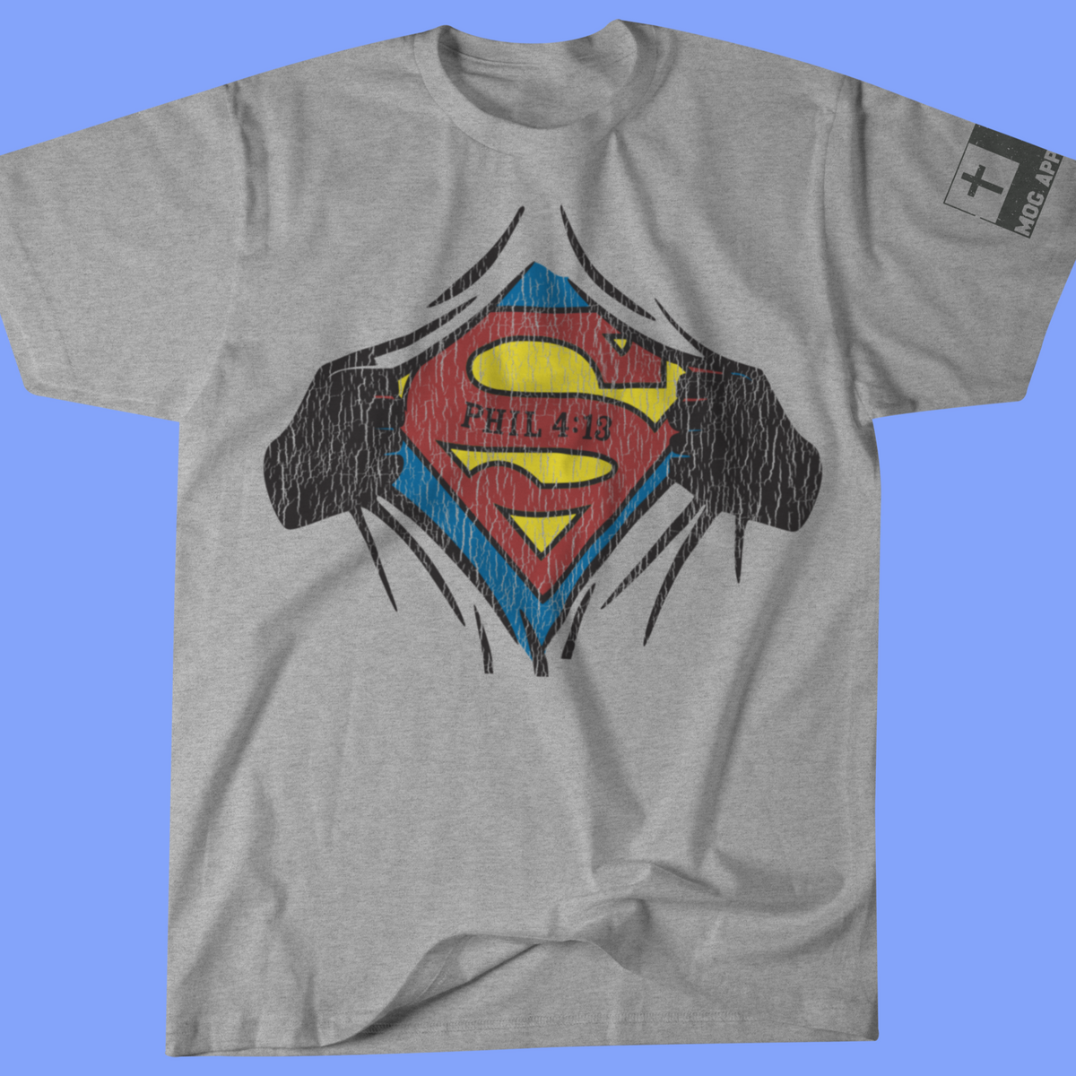 I Can Do All Things Through Christ Superman Short Sleeve Graphic Tee