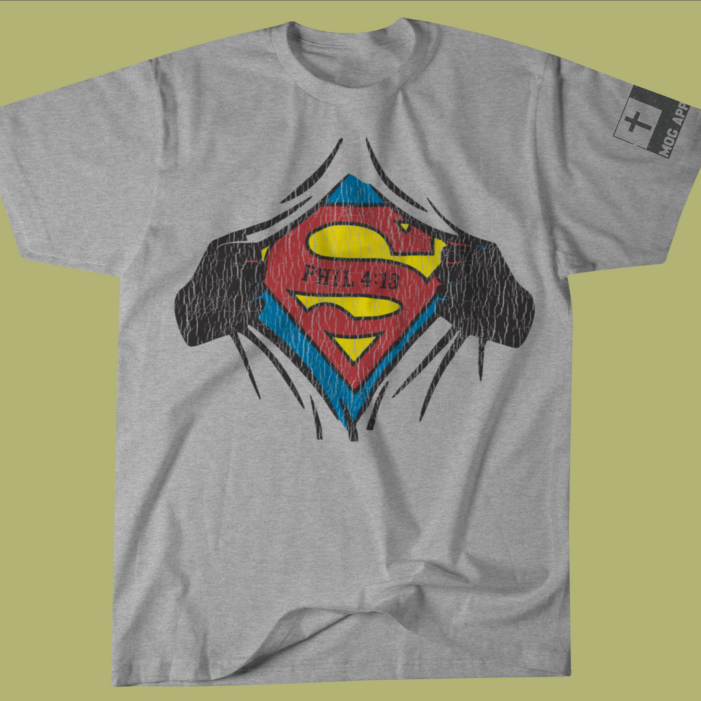 I Can Do All Things Through Christ Superman Short Sleeve Graphic Tee