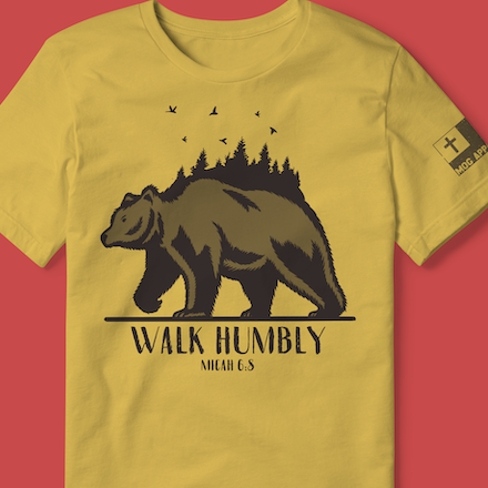 Walk Humbly Christian Graphic Tee