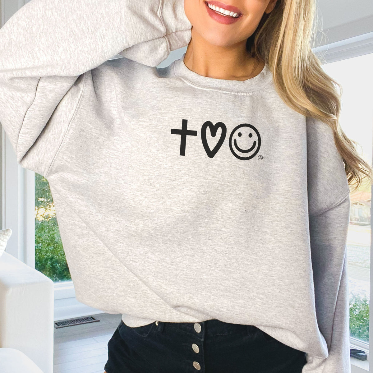 Faith Love Happy Sweatshirt