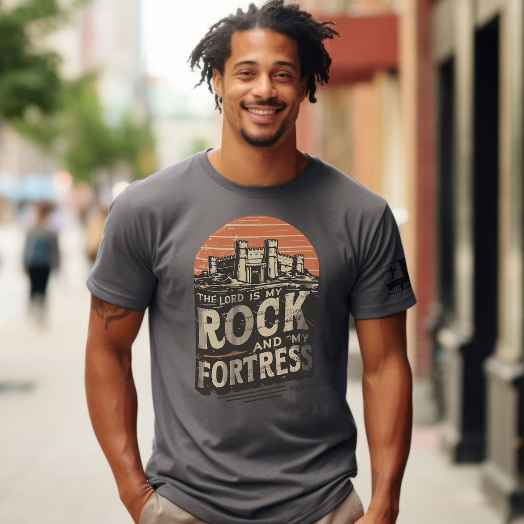 My Rock and Fortress Comfort Colors Christian Graphic Tee