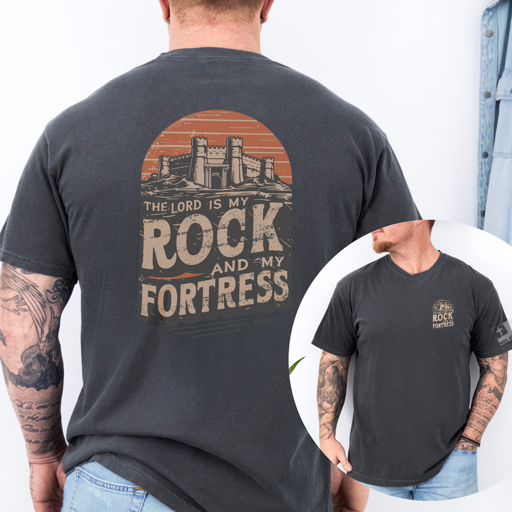 My Rock and Fortress Christian Graphic Tee