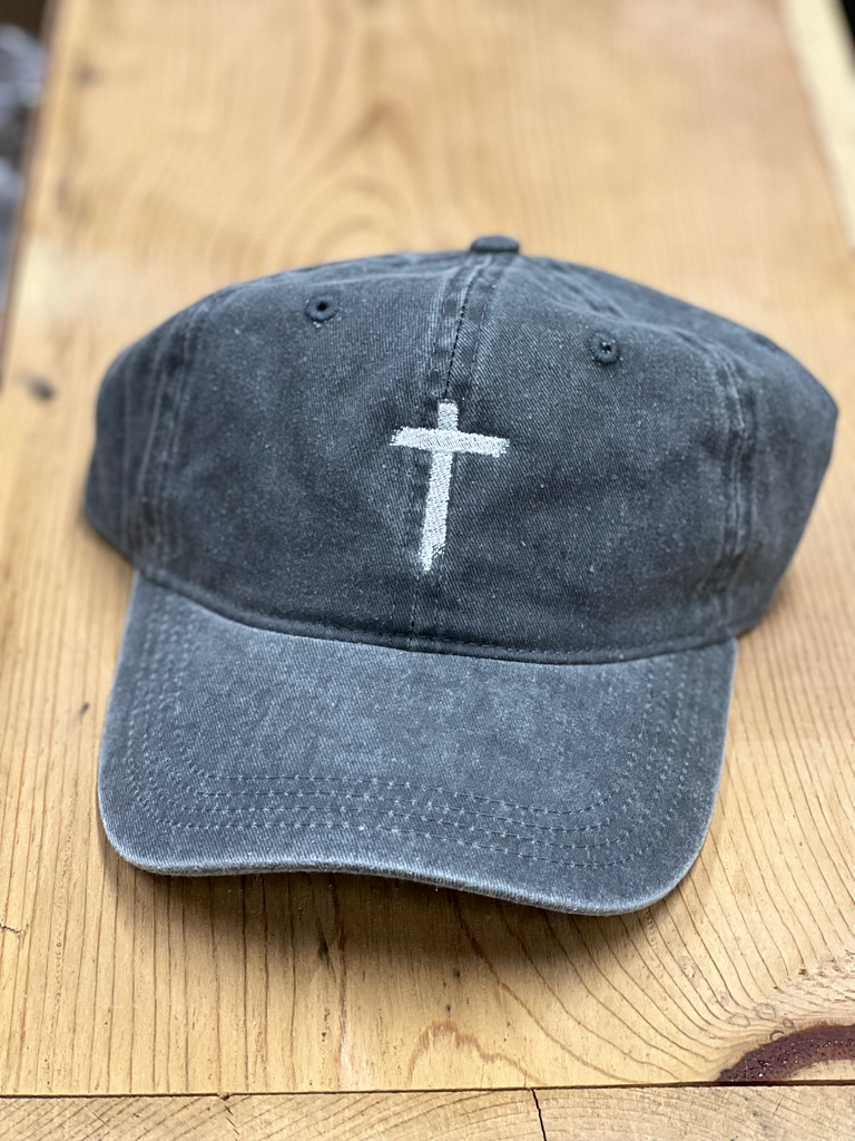 CROSS Baseball Hat - Gray Mineral Washed (pack of 4)
