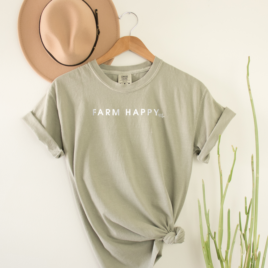 Farm Happy Comfort Colors Short Sleeve T-Shirt