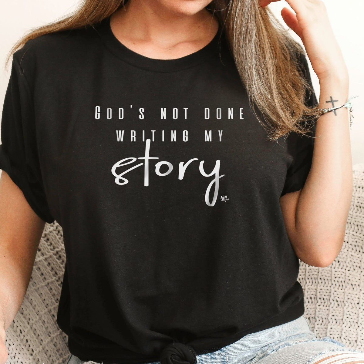 God's Not Done Writing My Story Short Sleeve T-Shirt