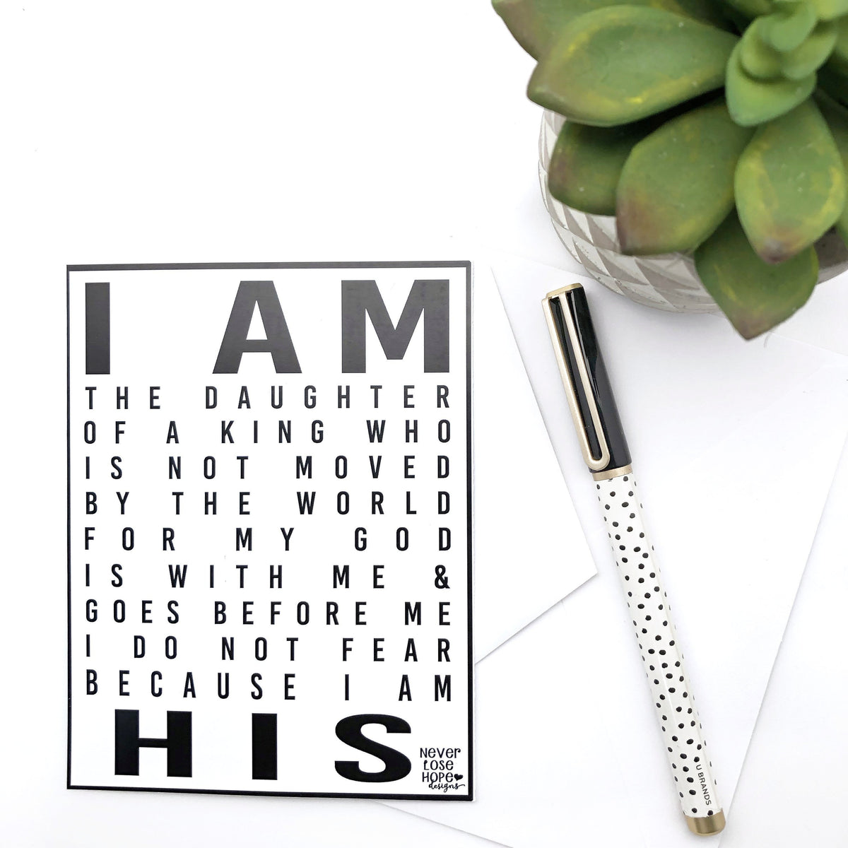 I am His Notecard