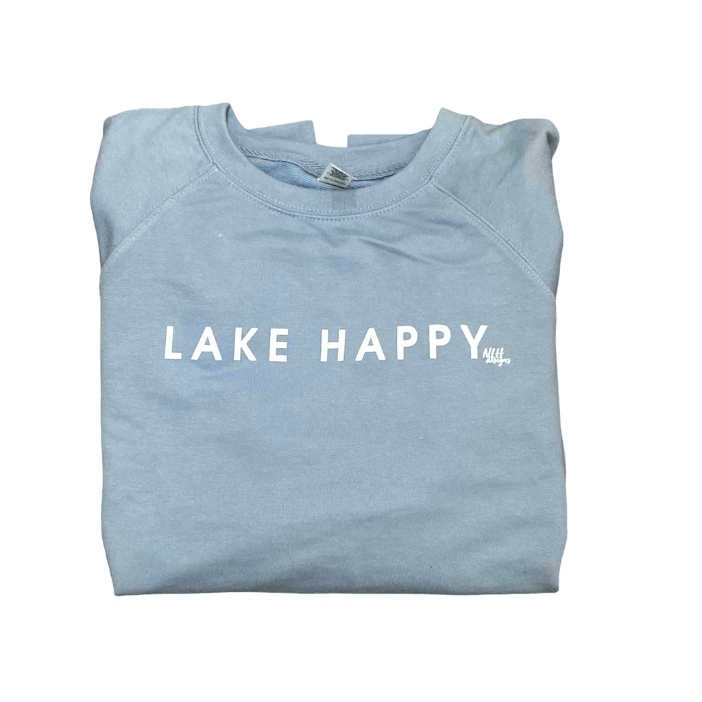 Lake Happy Long Sleeve Lightweight Sweatshirt