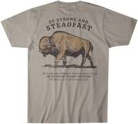Be Strong and Steadfast Buffalo Short Sleeve T-Shirt