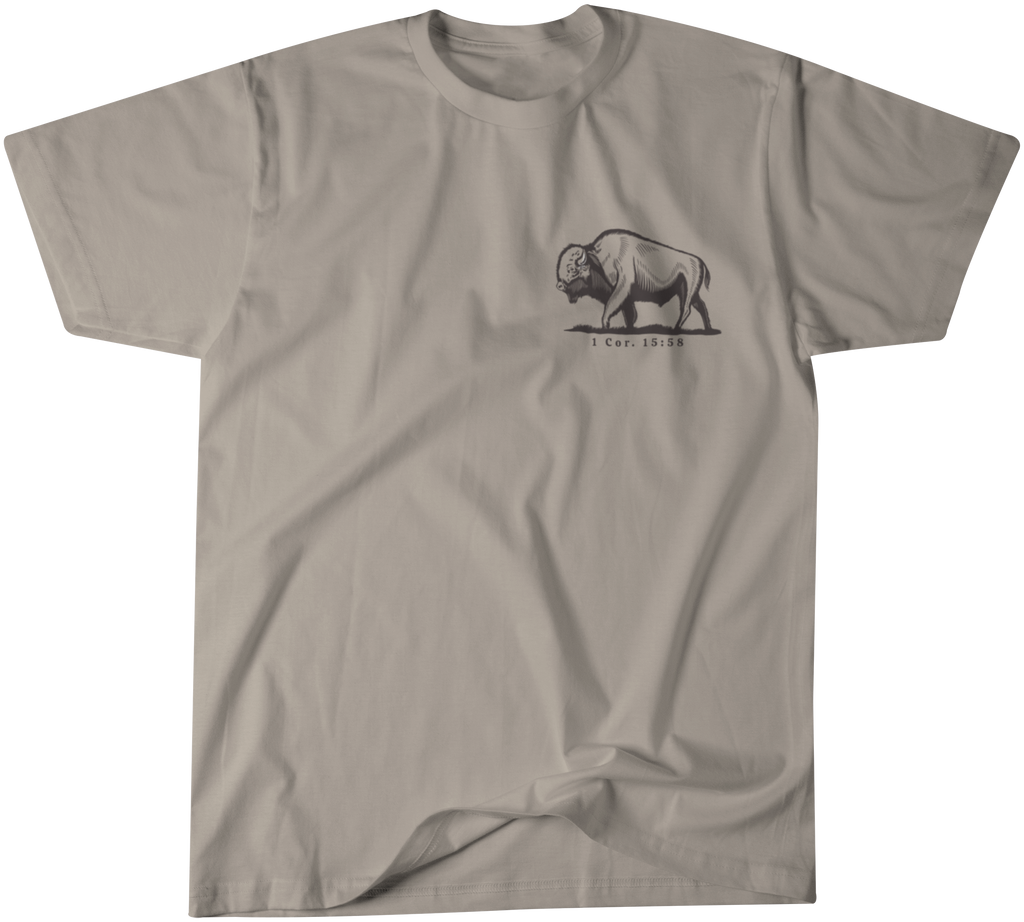 Be Strong and Steadfast Buffalo Short Sleeve T-Shirt