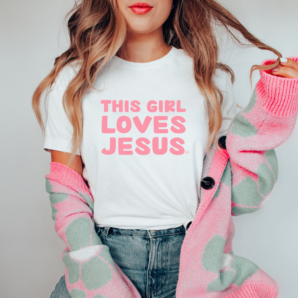 This Girl Loves Jesus Christian Tee
