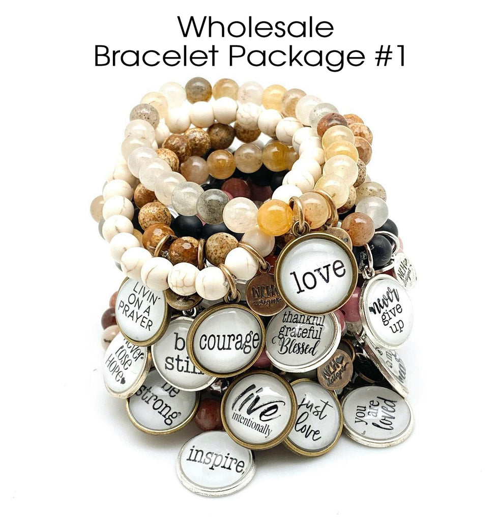 *Sentiment Bracelet Package #1 - 30 Bracelets