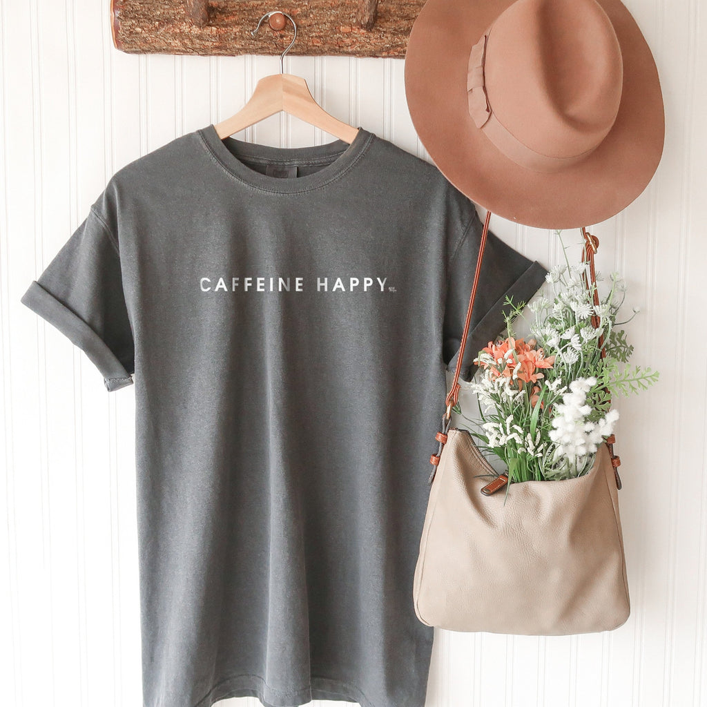 Caffeine Happy Comfort Colors Short Sleeve T-Shirt