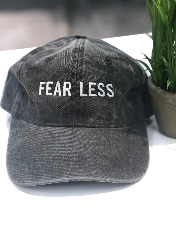 FEAR LESS Baseball Hat - Black (Pack of 4)