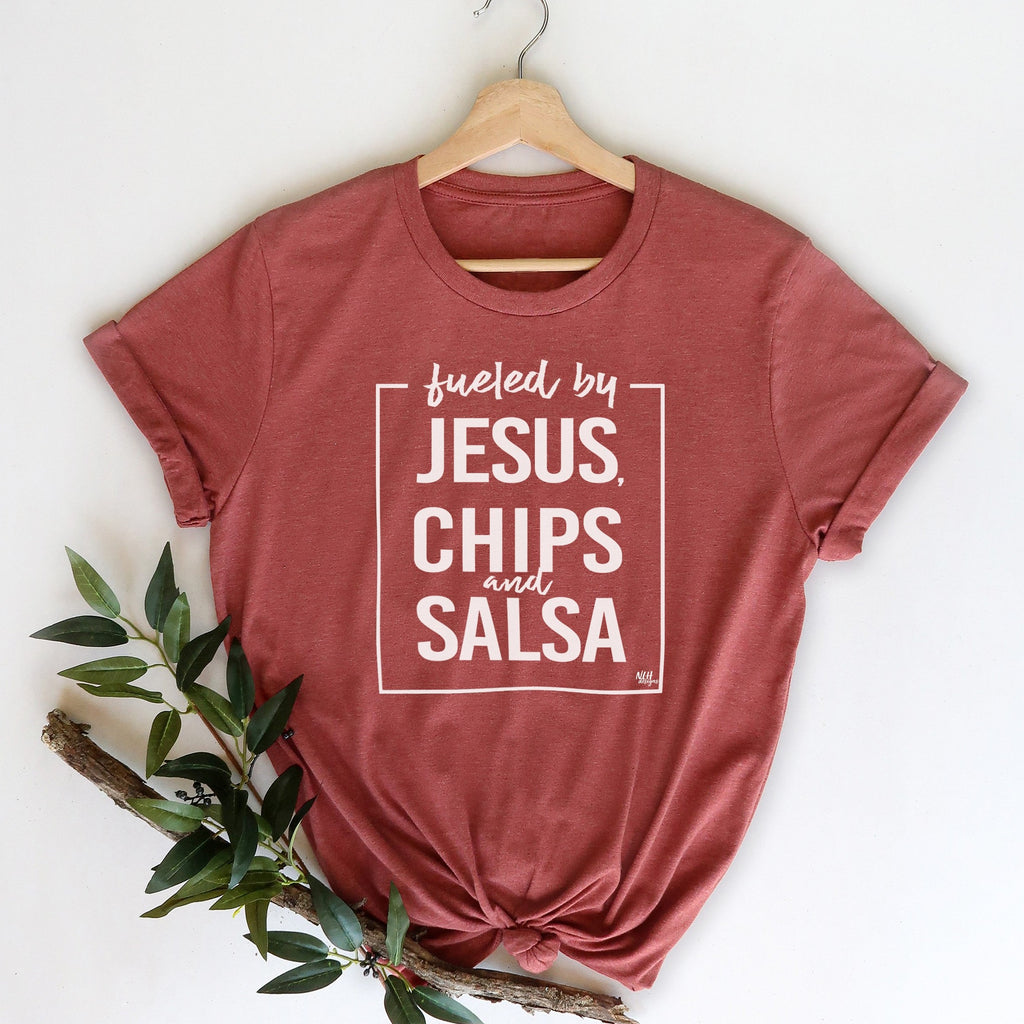 Fueled by Jesus, Chips & Salsa Short Sleeve T-Shirt