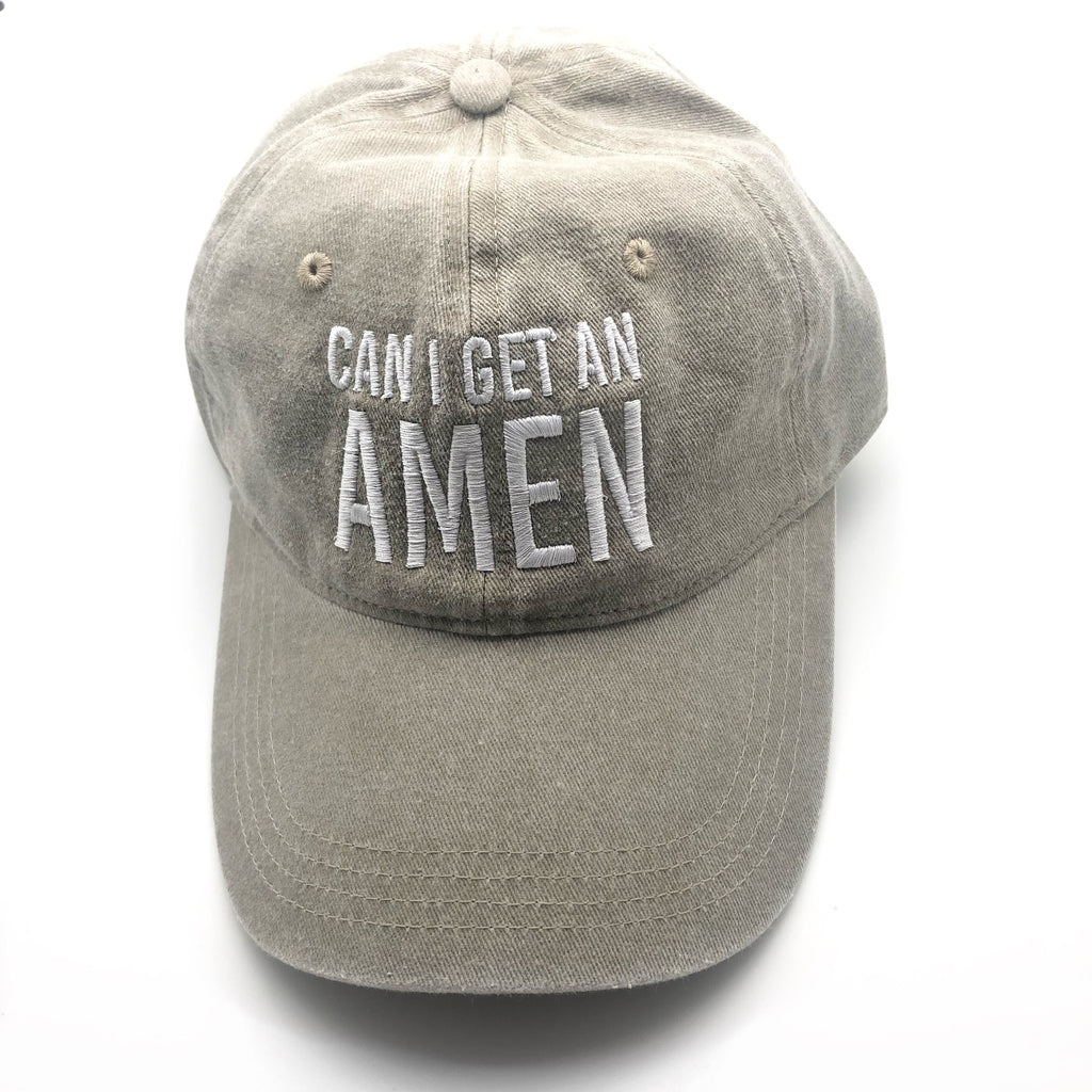 Can I Get an Amen Baseball Hat - Khaki (pack of 4)
