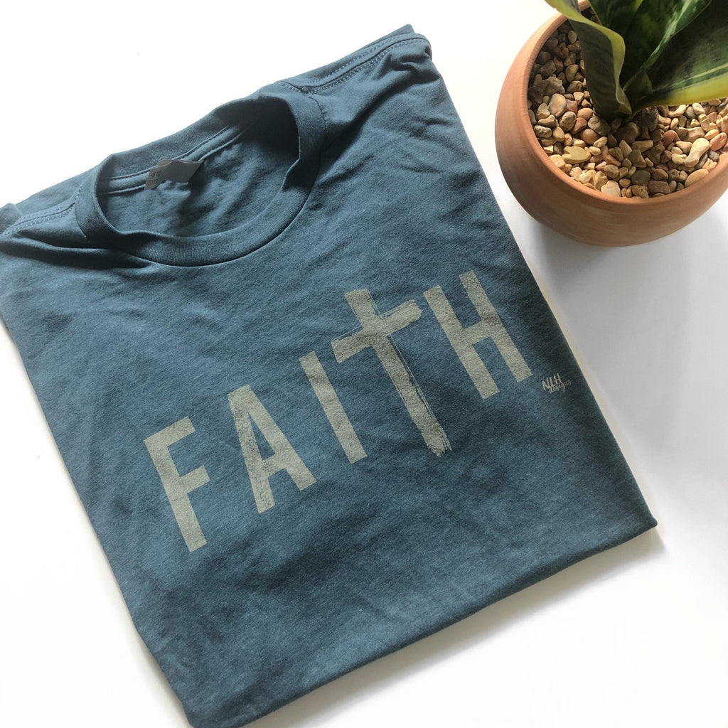Faith Short Sleeve T-Shirt - Indigo