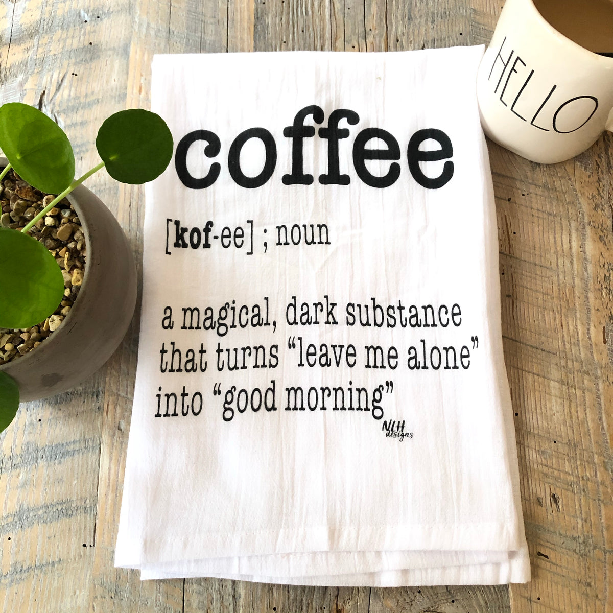 Coffee Tea Towel - 6 pack