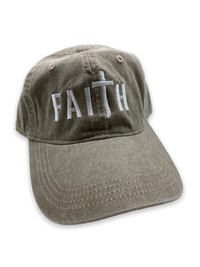 Faith Baseball Hat - Khaki (Pack of 4)