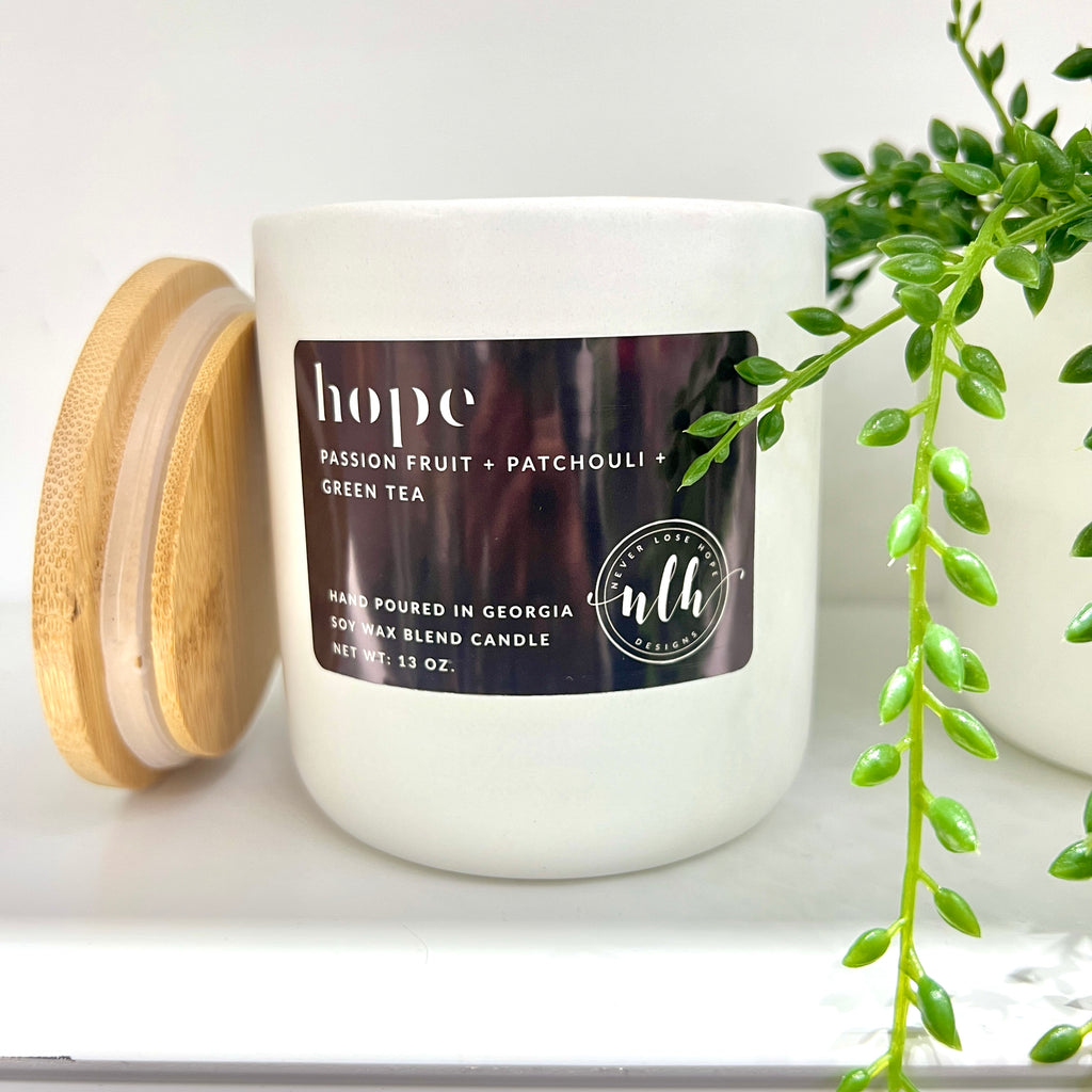 "HOPE" soy wax blend candle 13 oz. (pack of 2)