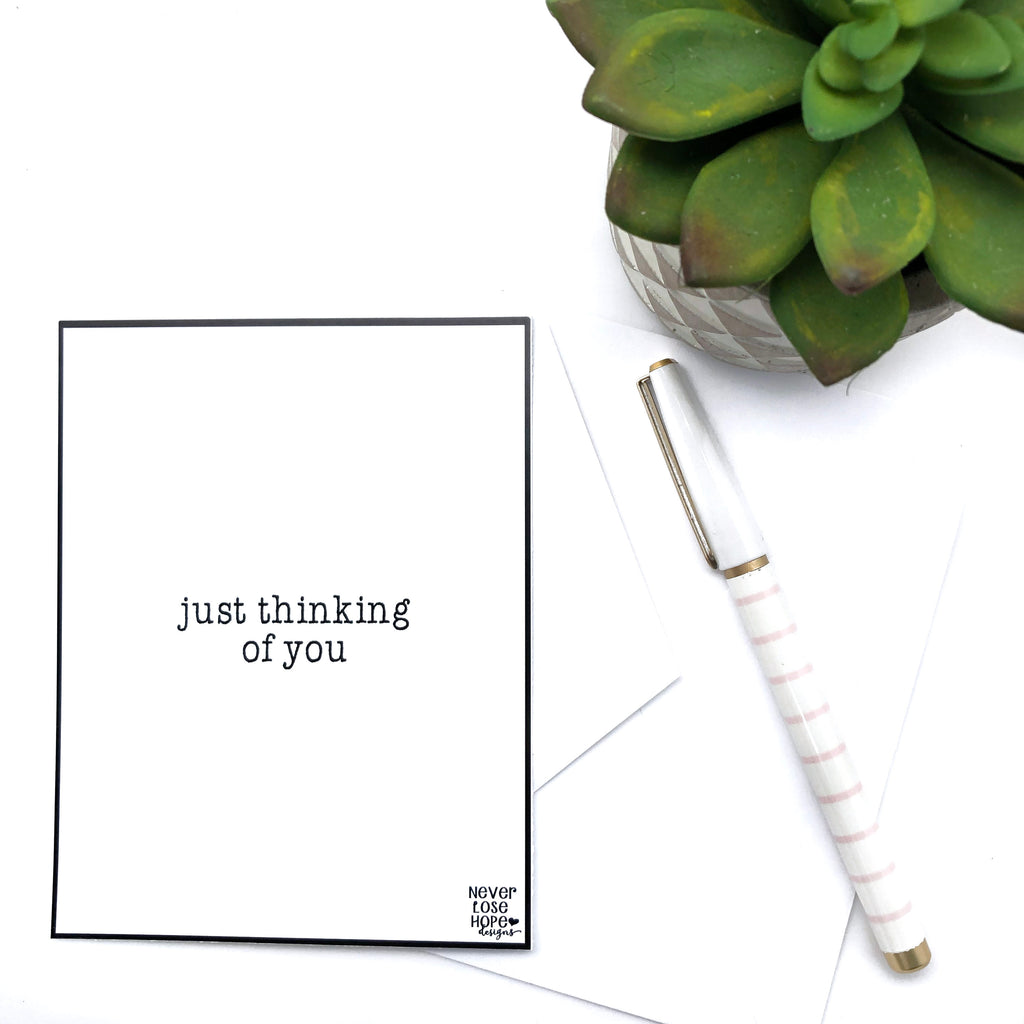 Just thinking of you Notecard