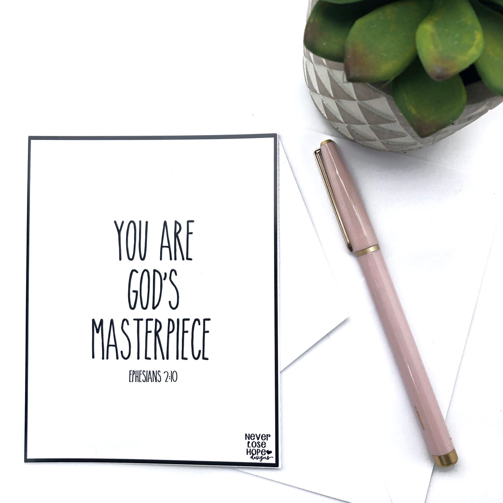 You are God's Masterpiece Notecard